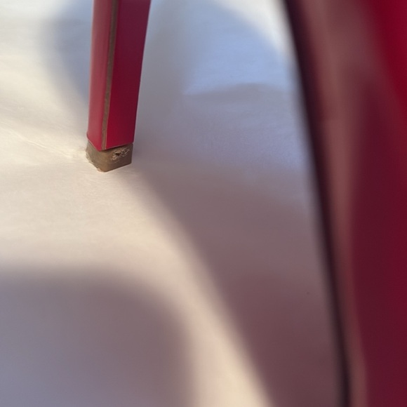 Christian Louboutin Pumps Red Patent Leather Patriotic Pointed Toe Size 35.5 - Picture 13 of 13